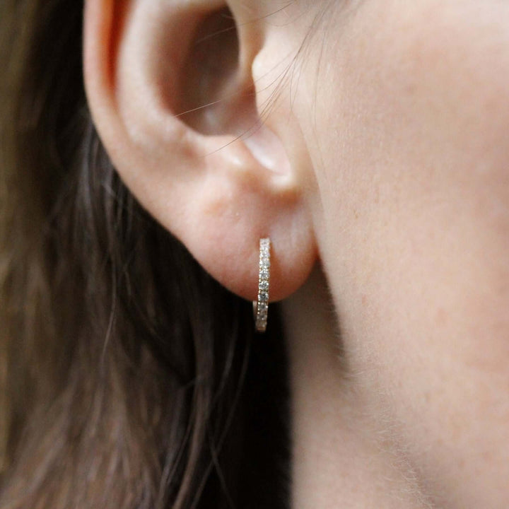 Earrings Diamond Huggies