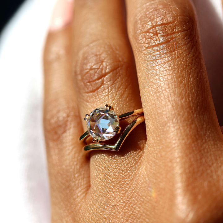 Ready to Ship Ring 14k Yellow Gold The V Wedding Band in Yellow Gold