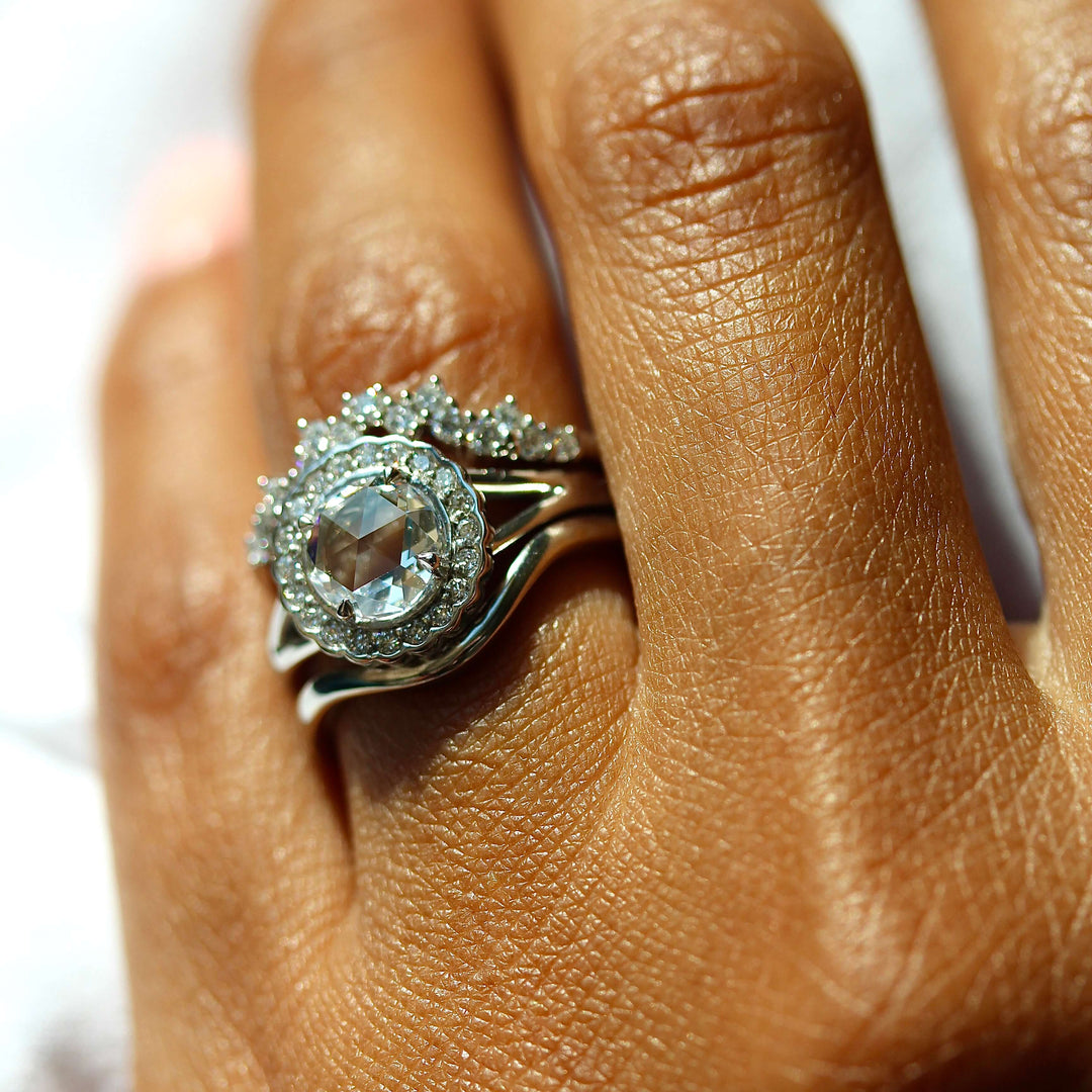 Engagement Ring The Wave Wedding Band