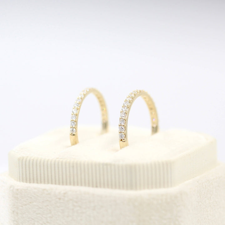 The Petite Elizabeth Wedding Band in Yellow Gold