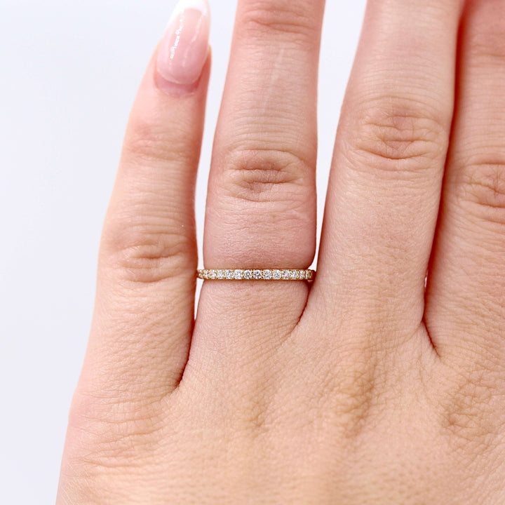 Ready to Ship Ring 14k Yellow Gold The Petite Elizabeth Wedding Band in Yellow Gold