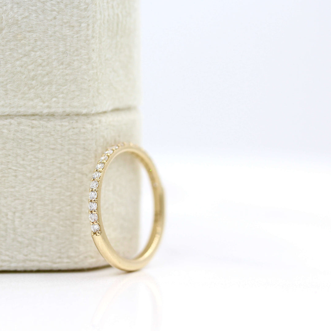 The Petite Elizabeth Wedding Band in Yellow Gold