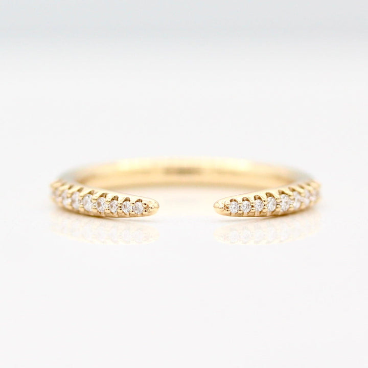 The Open Phoebe Diamond Pave Wedding Band 