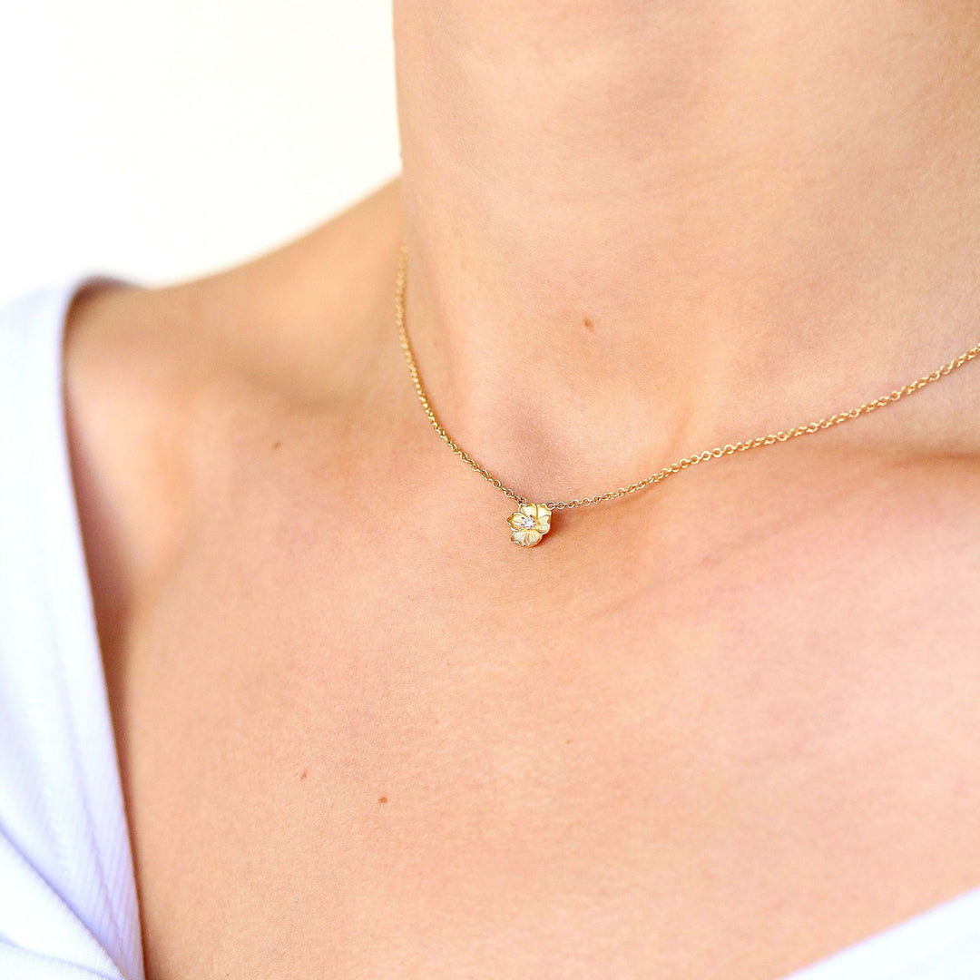 Necklace 14k Yellow Gold The Poppy Necklace in Yellow Gold