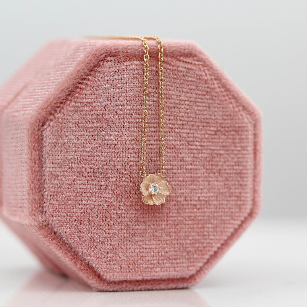 The Poppy Necklace in Rose Gold