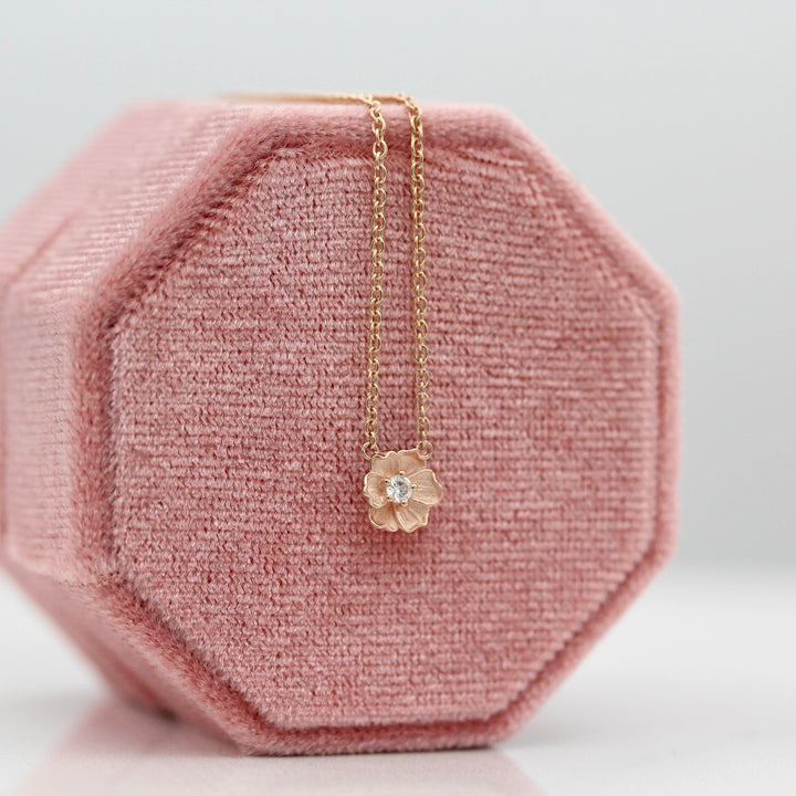 The Poppy Necklace in Rose Gold