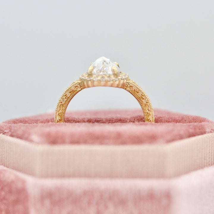 The Sabrina Engagement Ring (Rose Cut Oval)