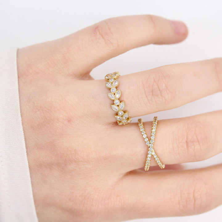 Wedding Band The Criss-Cross Ring