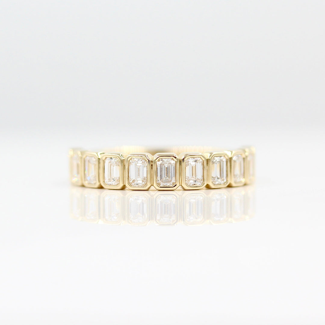 The Sammy Wedding Band in Yellow Gold against a white background