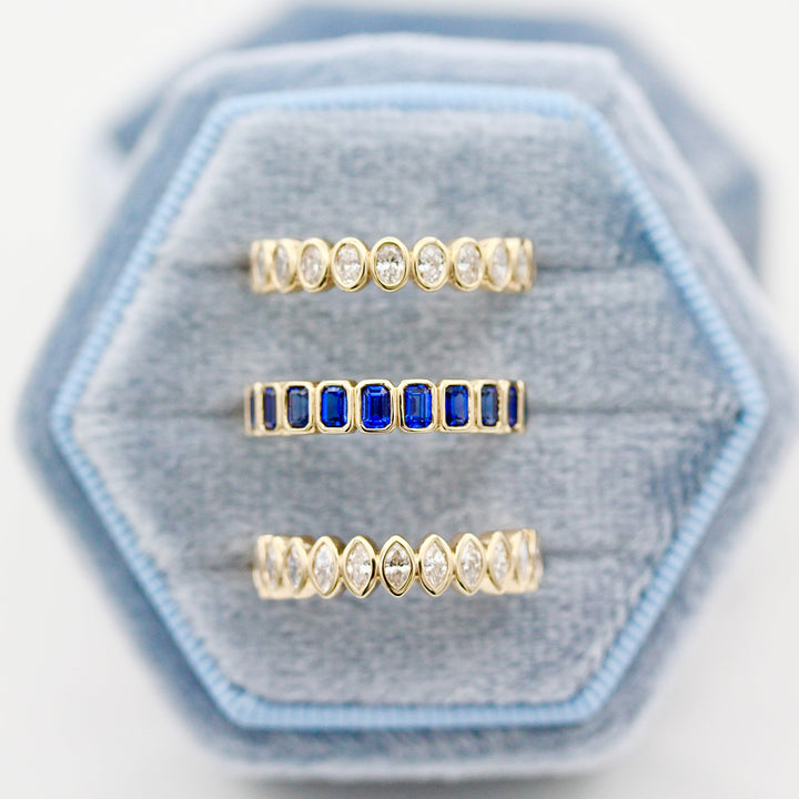 Wedding Band The Sammy Wedding Band (Blue Sapphire)