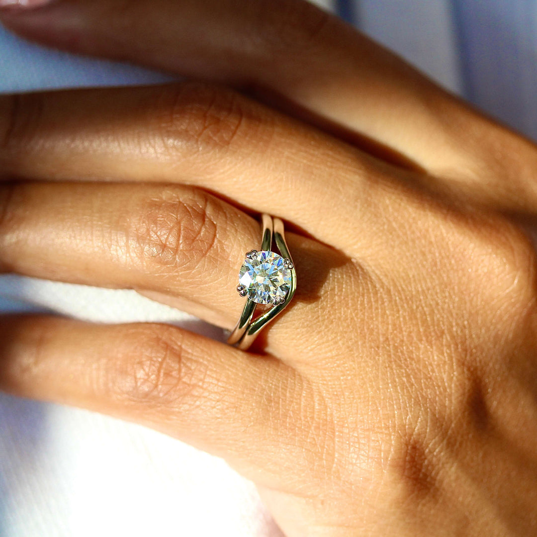 Engagement Ring The Wave Wedding Band