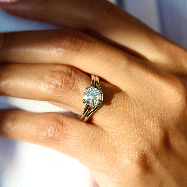 Engagement Ring The Wave Wedding Band