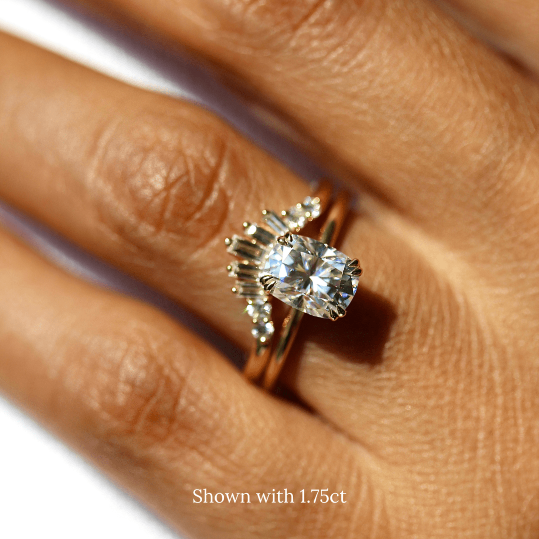 The Serena Engagement Ring (Elongated Cushion) – Taylor Custom Rings