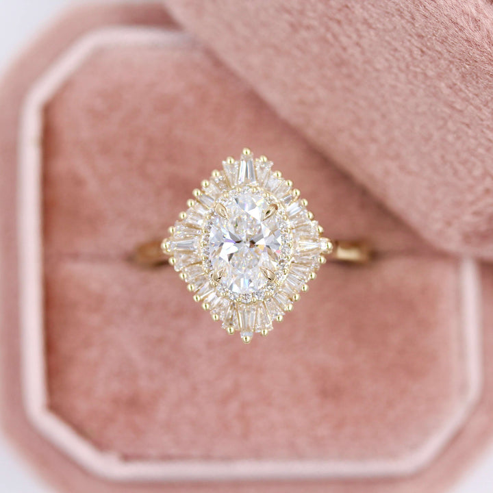 Ready to Ship Ring 14k Yellow Gold The Sojourner Ring in Yellow Gold with 1ct Lab-Grown Diamond