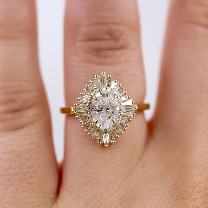 Ready to Ship Ring 14k Yellow Gold The Sojourner Ring in Yellow Gold with 1ct Lab-Grown Diamond