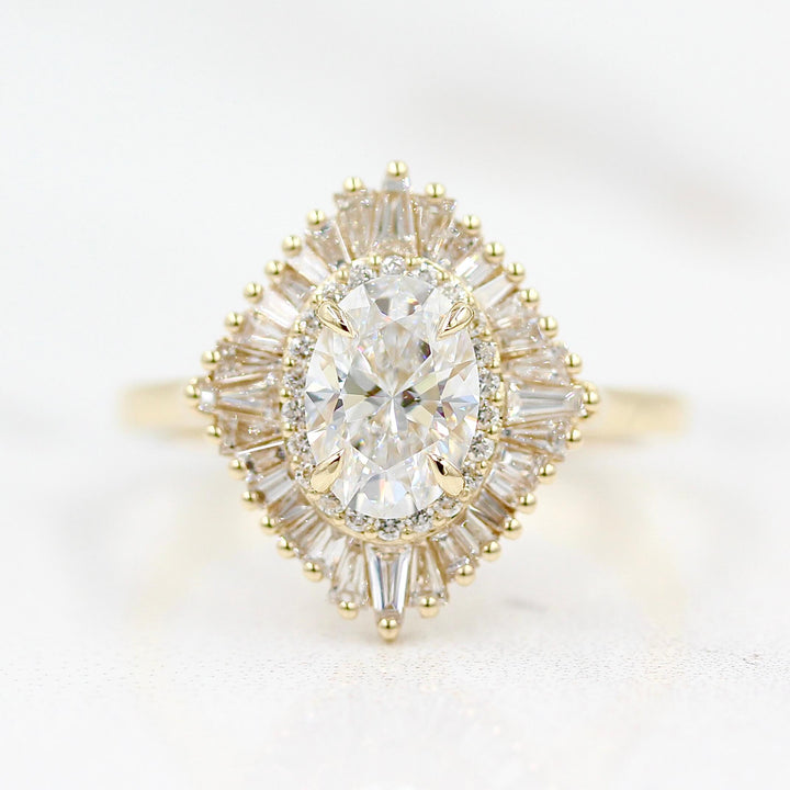 Ready to Ship Ring 14k Yellow Gold The Sojourner Ring in Yellow Gold with 1ct Lab-Grown Diamond