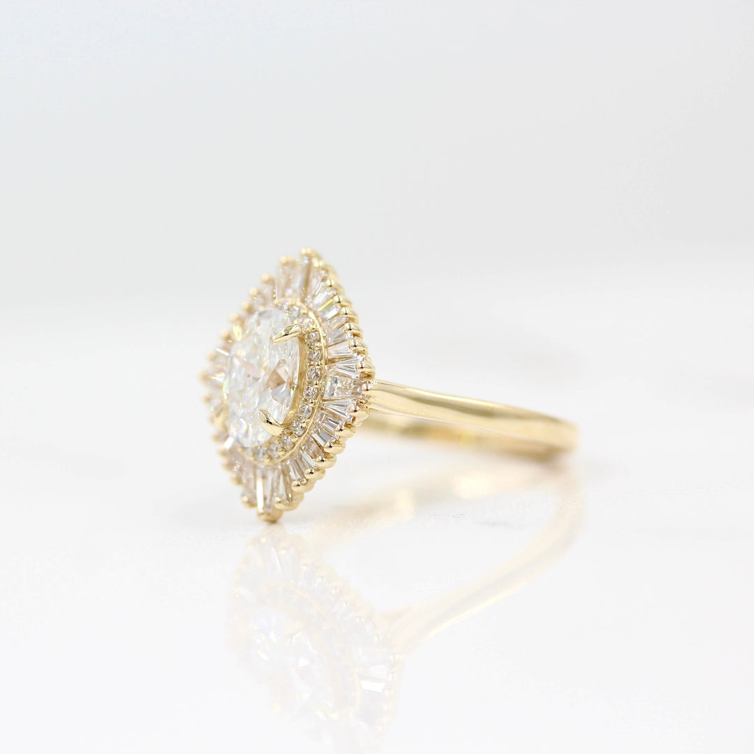 Ready to Ship Ring 14k Yellow Gold The Sojourner Ring in Yellow Gold with 1ct Lab-Grown Diamond