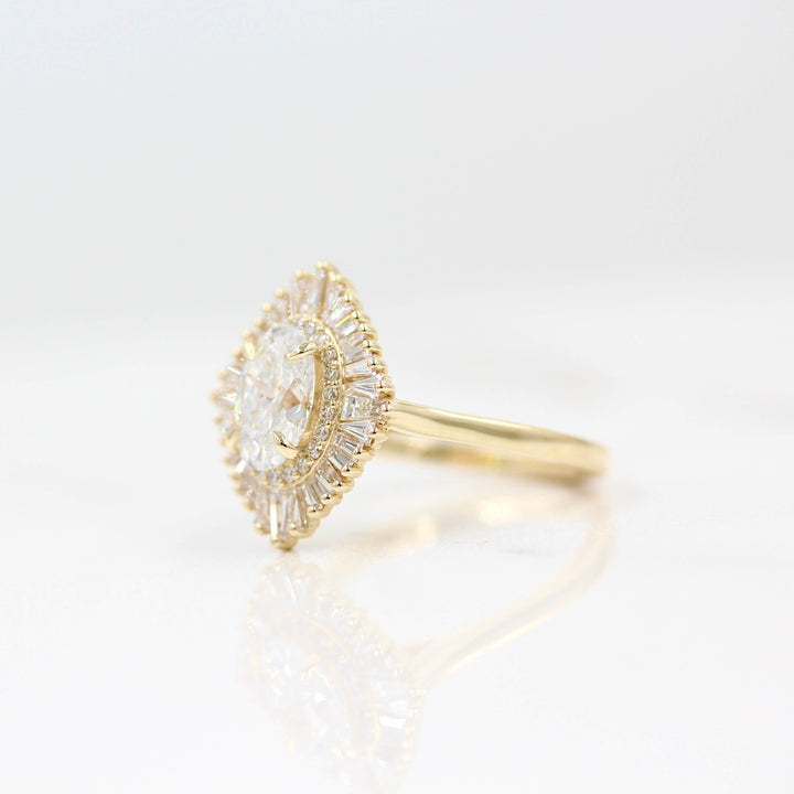 Ready to Ship Ring 14k Yellow Gold The Sojourner Ring in Yellow Gold with 1ct Lab-Grown Diamond