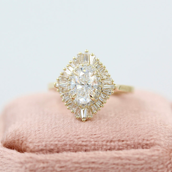 Ready to Ship Ring 14k Yellow Gold The Sojourner Ring in Yellow Gold with 1ct Lab-Grown Diamond