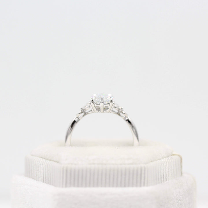 Ready to Ship Ring 14k White Gold / Lab-Grown Diamond The Sophia Ring (Marquise) in White Gold with 1.7ct Lab-Grown Diamond