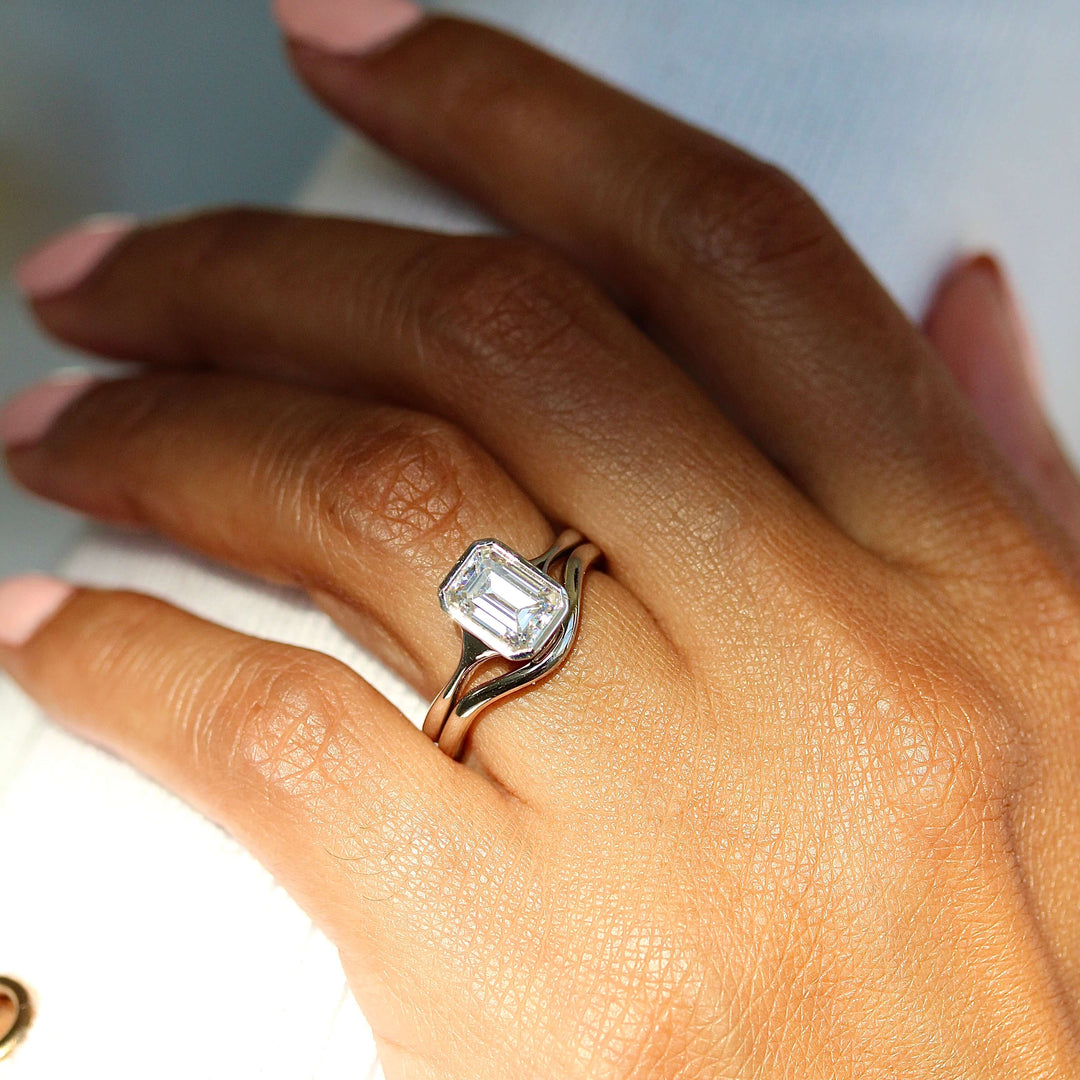 Engagement Ring The Wave Wedding Band