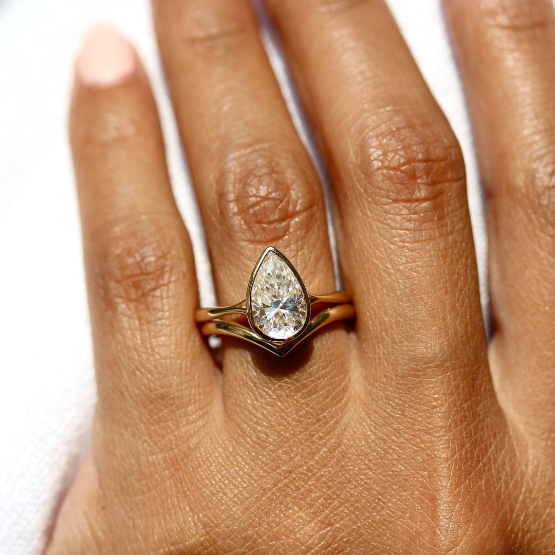 Ready to Ship Ring 14k Yellow Gold The V Wedding Band in Yellow Gold