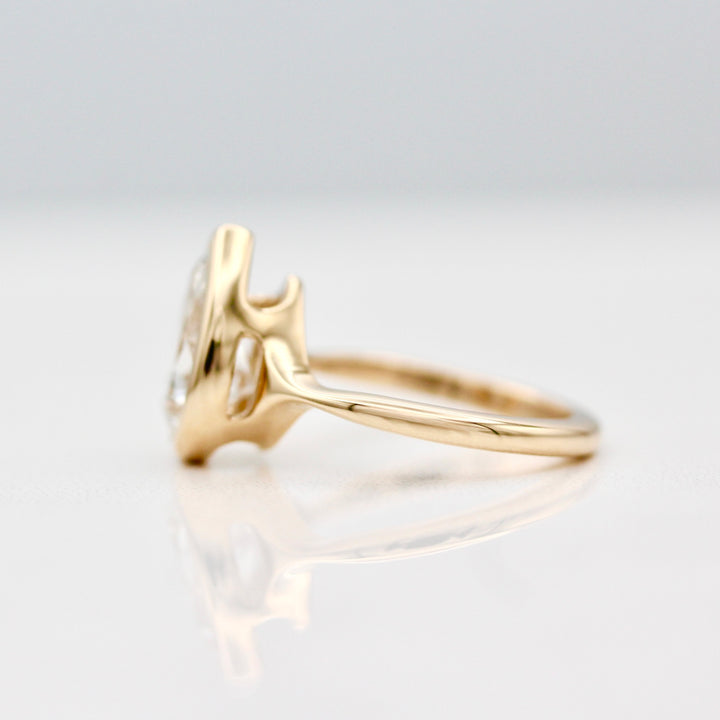 The Stevie Ring (Pear) in Yellow Gold with 2.26ct Lab-Grown Diamond