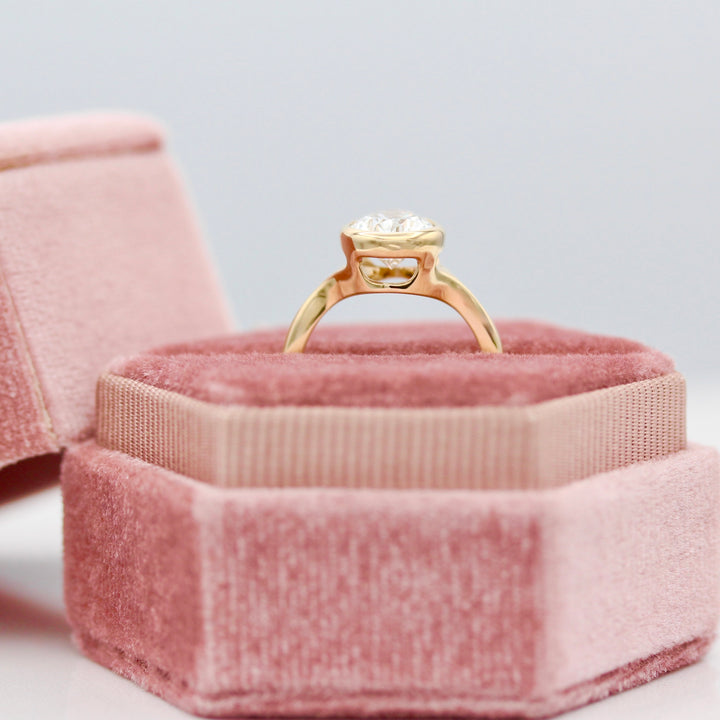 The Stevie Ring (Pear) in Yellow Gold with 2.26ct Lab-Grown Diamond