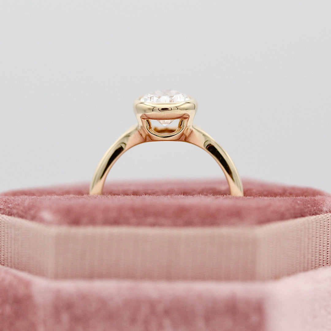 The Stevie Ring (Pear) in Yellow Gold with 2.04ct Lab-Grown Diamond