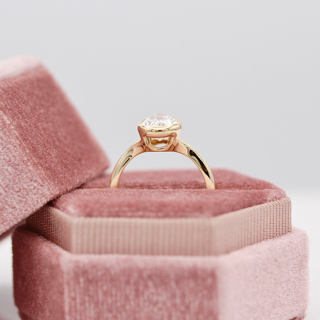 The Stevie Ring (Pear) in Yellow Gold with 2.04ct Lab-Grown Diamond