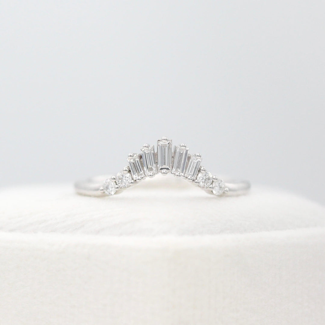 Ready to Ship Ring 14k White Gold The Sunburst Wedding Band in White Gold
