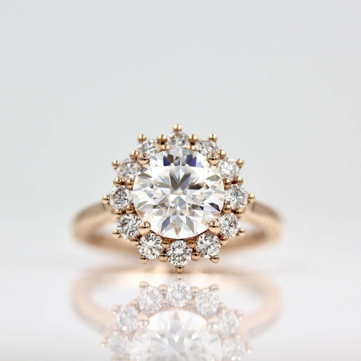 The Allie Ring (Round) - Moissanite