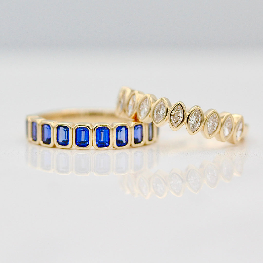 Wedding Band The Sammy Wedding Band (Blue Sapphire)