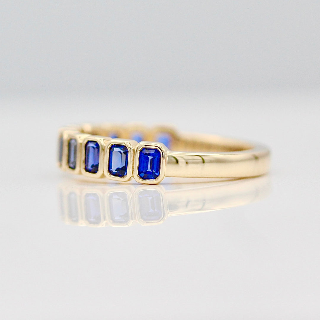 Wedding Band The Sammy Wedding Band (Blue Sapphire)