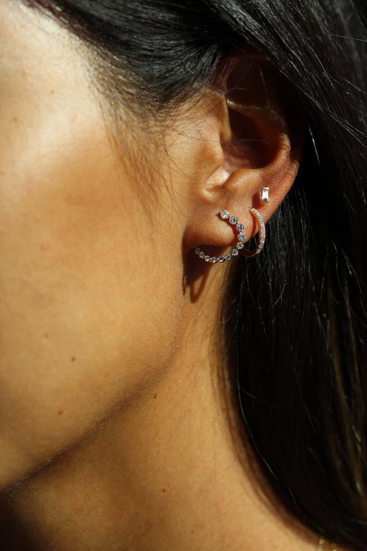 Earrings Diamond Huggies