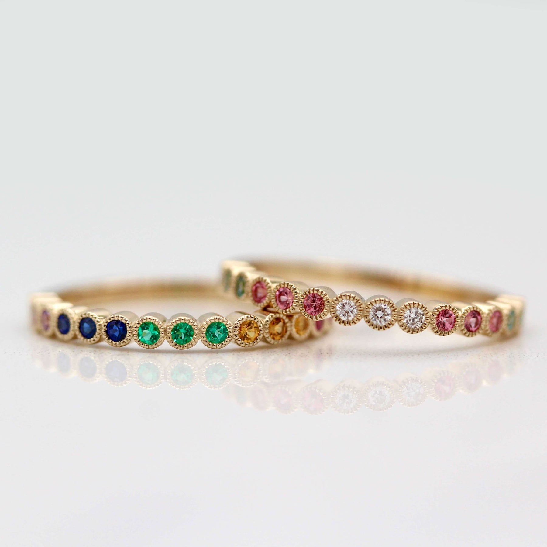 Ppride Ring Rainbow Pride Ring | Created Gemstone Ring | Taylor Custom Rings