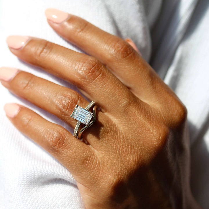 Engagement Ring The Wave Wedding Band
