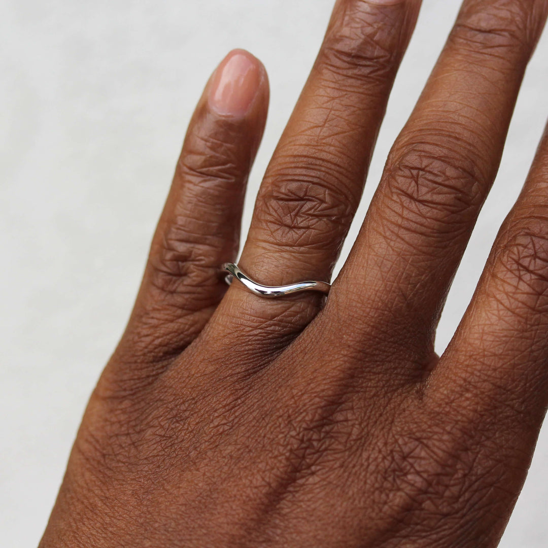 Engagement Ring The Wave Wedding Band
