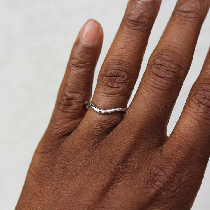 Engagement Ring The Wave Wedding Band