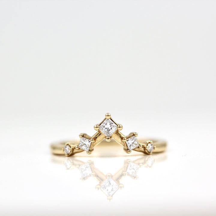Ready to Ship Ring 14k Yellow Gold The Astra Wedding Band in Yellow Gold