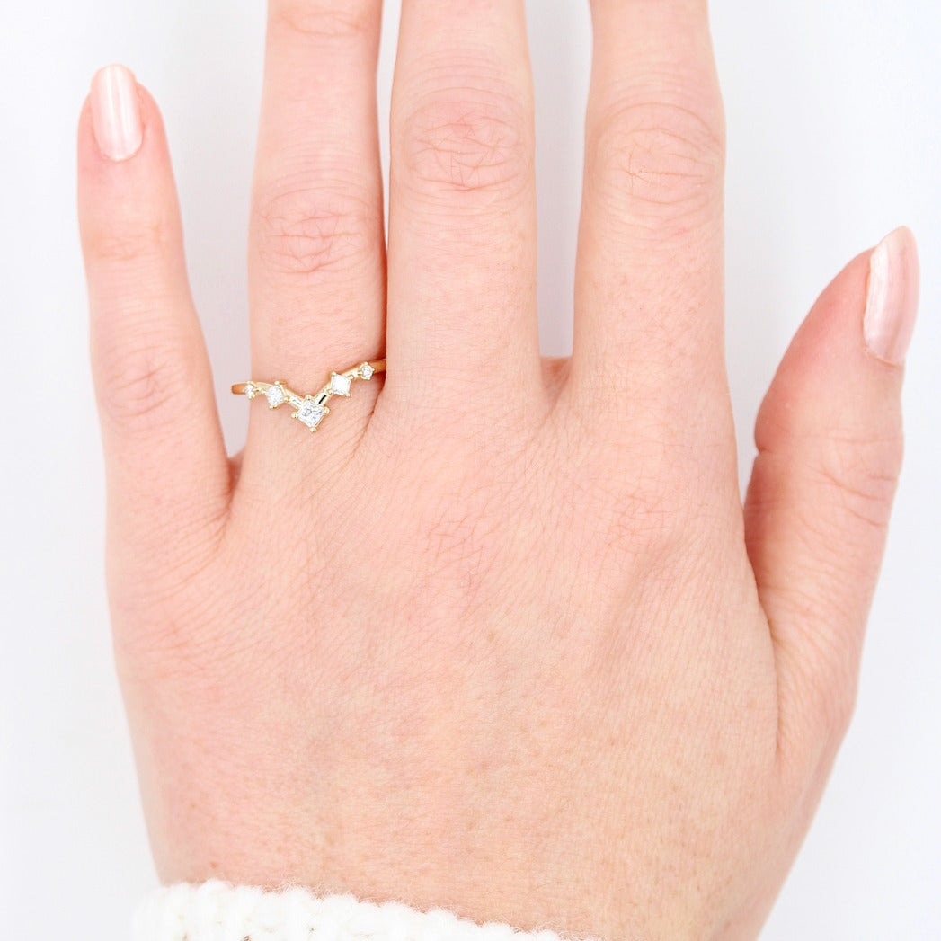 Ready to Ship Ring 14k Yellow Gold The Astra Wedding Band in Yellow Gold