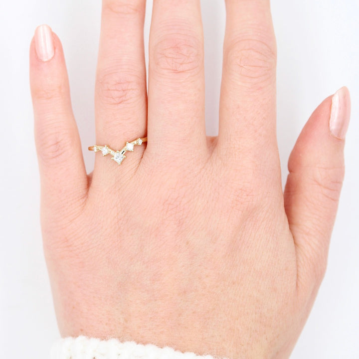 Ready to Ship Ring 14k Yellow Gold The Astra Wedding Band in Yellow Gold