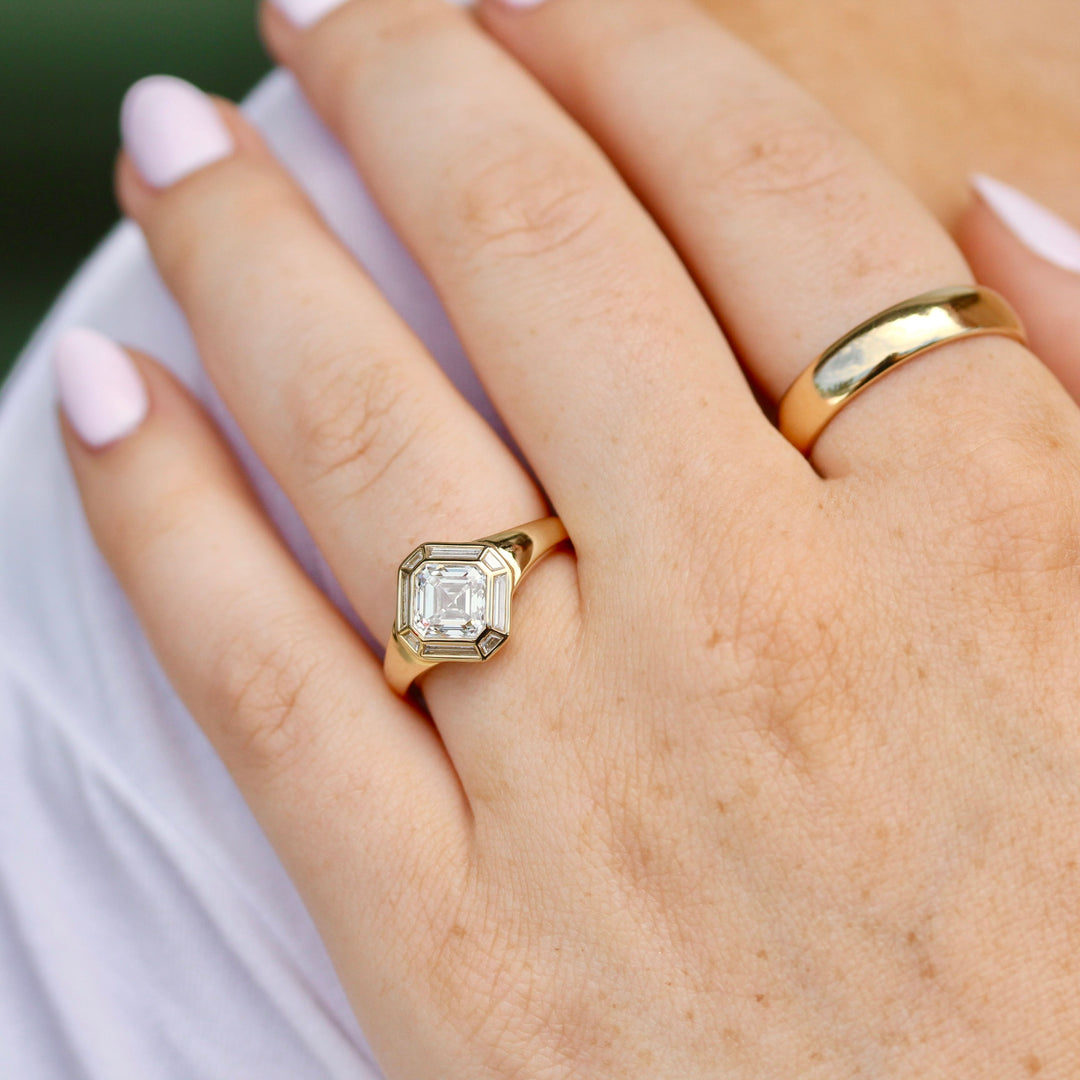 The Banks Engagement Ring (Asscher)
