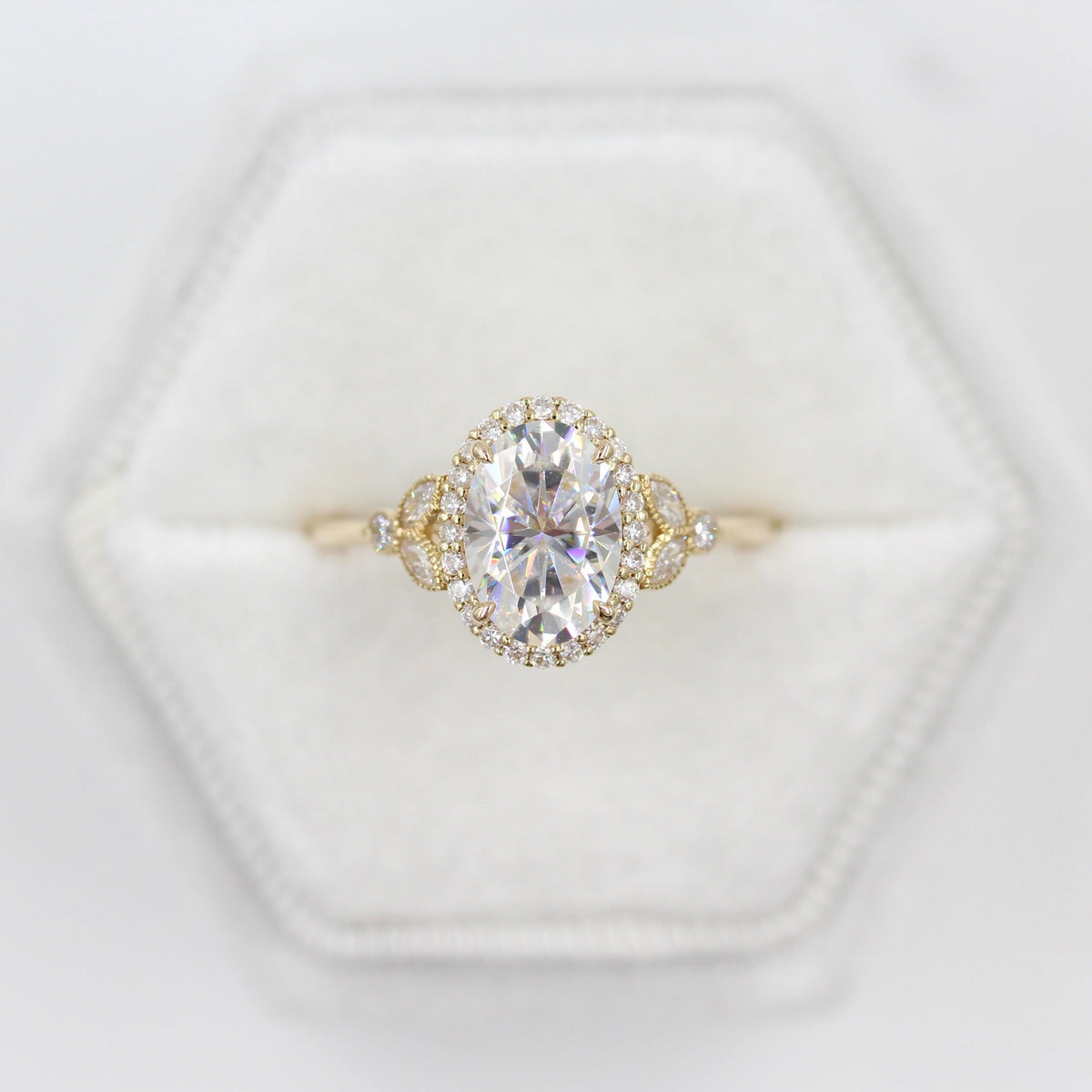 The Cate Ring (Oval) - Moissanite | Taylor Custom Rings
