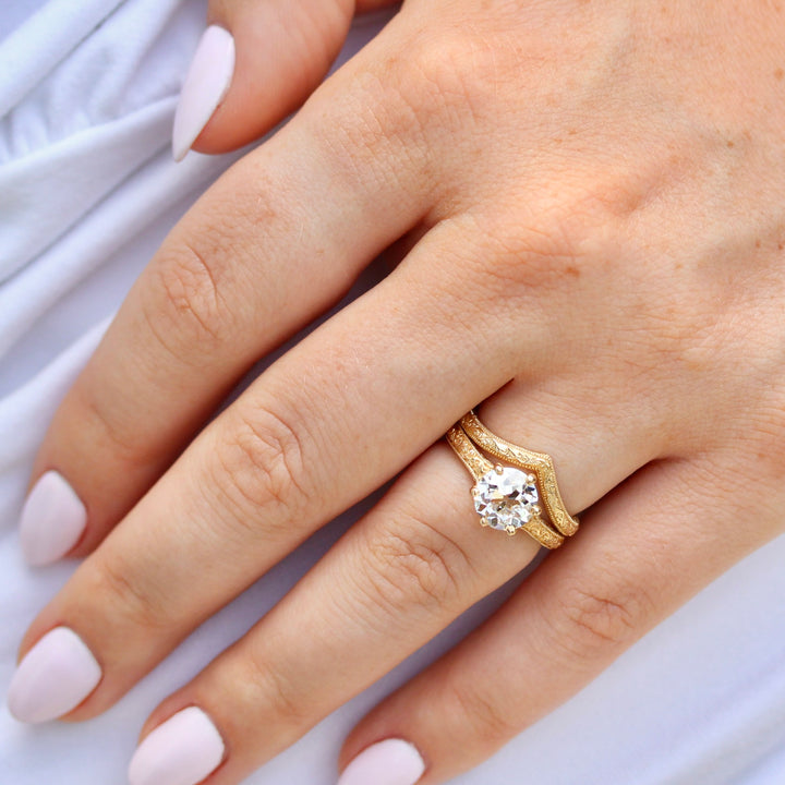 The Kathleen Ring (OEC Round) In Yellow Gold With 2.01ct Lab-Grown Diamond
