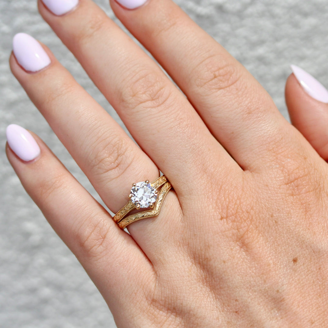 The Kathleen Ring (OEC Round) In Yellow Gold With 2.01ct Lab-Grown Diamond