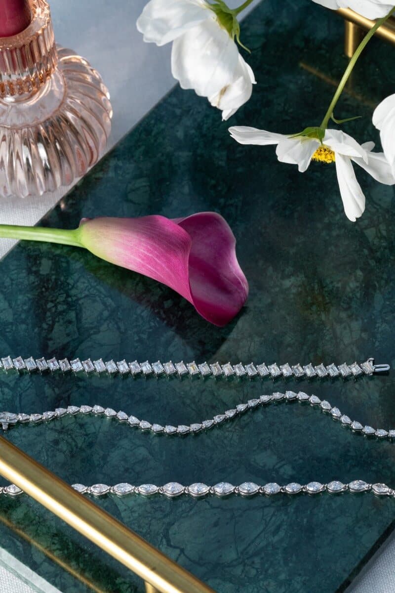 lab-grown diamond tennis bracelets