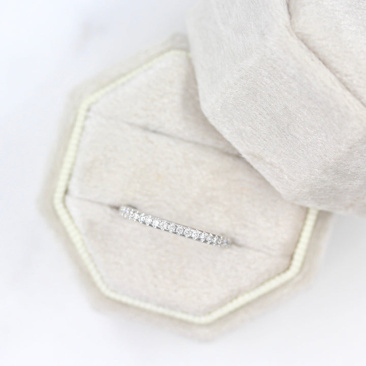 Ready to Ship Ring 14k White Gold The Lauryn Wedding Band in White Gold
