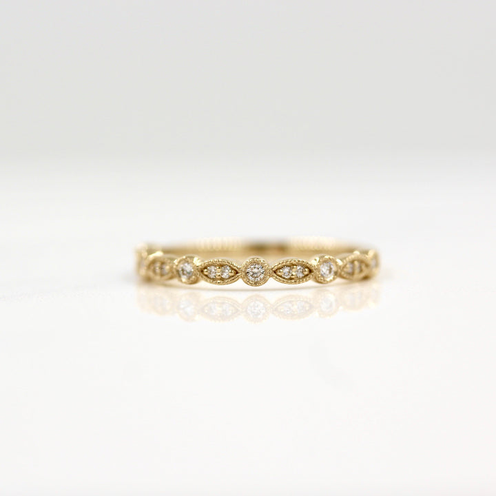 Ready-to-ship Ring 14k Yellow Gold The Charlotte Wedding Band in Yellow Gold