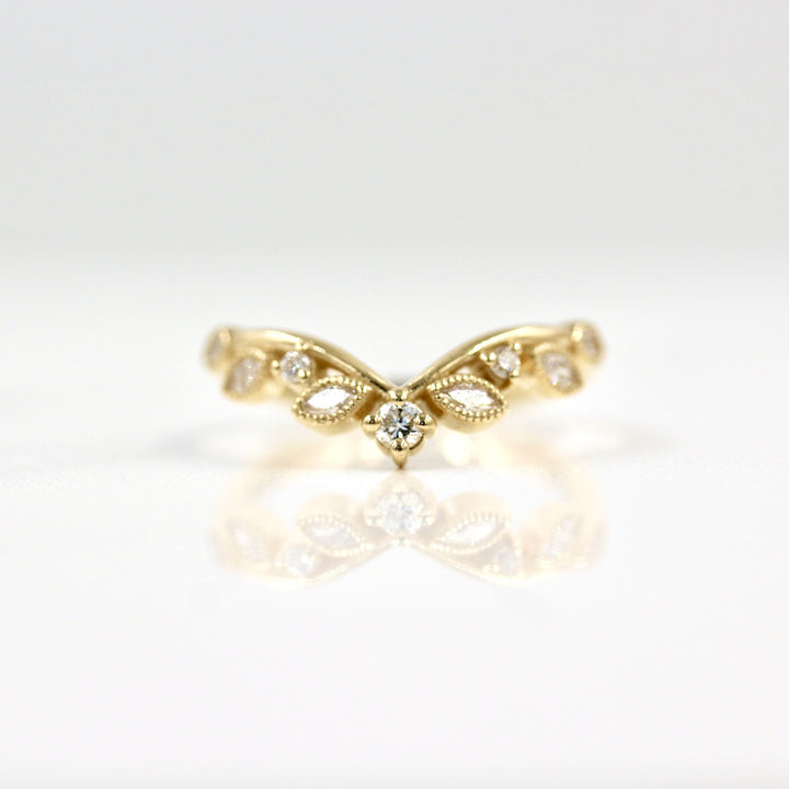Ready-to-ship Ring 14k Yellow Gold The Clementine Wedding Band in Yellow Gold